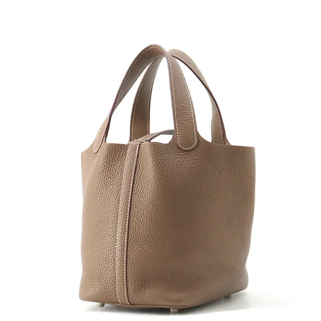 Hermès Picotin Lock Etoupe Taurillon Clemence Size PM in Taupe Clemence leather from GALLERY RARE, photo 2 of 12