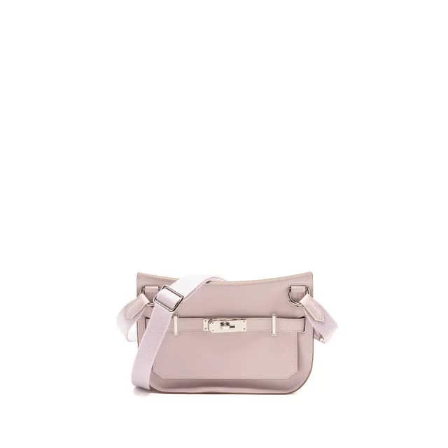 Hermès Mini Jypsiere Evercolor Mauve Pale SHW Stamp B in Leather from EMIER