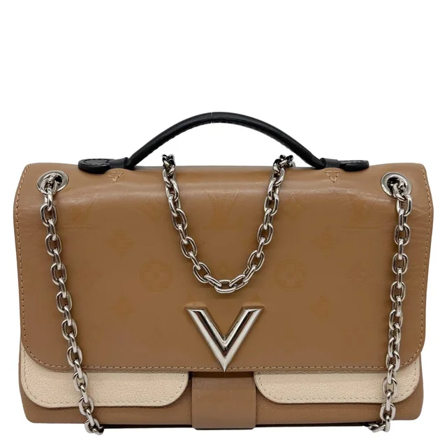 Louis Vuitton Very Chain Monogram Leather Shoulder Bag Brown in Brown Leather from Dallas Designer Handbags