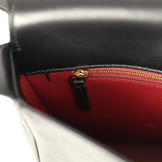 Chanel CC Messenger Bag Black Lambskin Gold Hardware in Black Lambskin from Madison Avenue Couture, photo 10 of 10