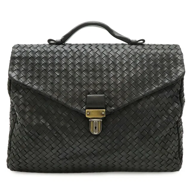 Bottega Veneta Intrecciato Leather Briefcase in Woven leather from LuxUness