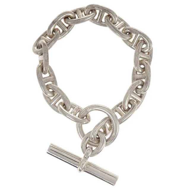 Hermès by Margiela Chaine d'Ancre MM Bracelet Ag925 Silver in Silver from AMORE Vintage Tokyo