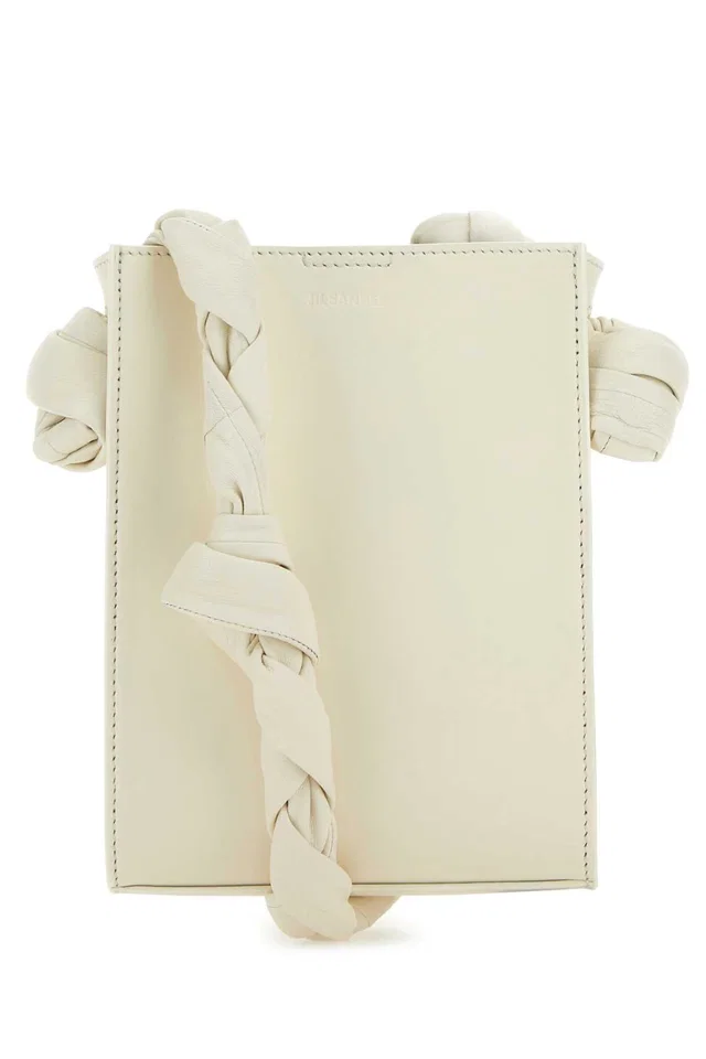 Jil Sander Shoulder Bag — White in White Leather from HEWI