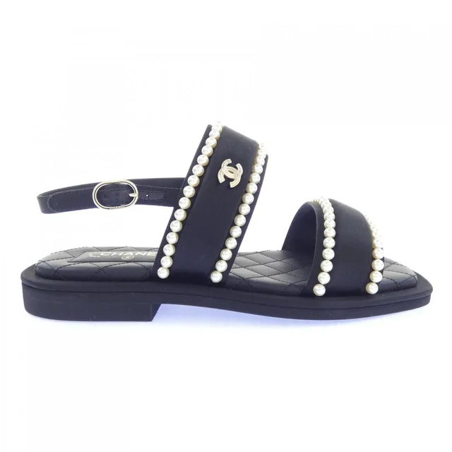 Chanel Sandals Black in Black from The Reluxe