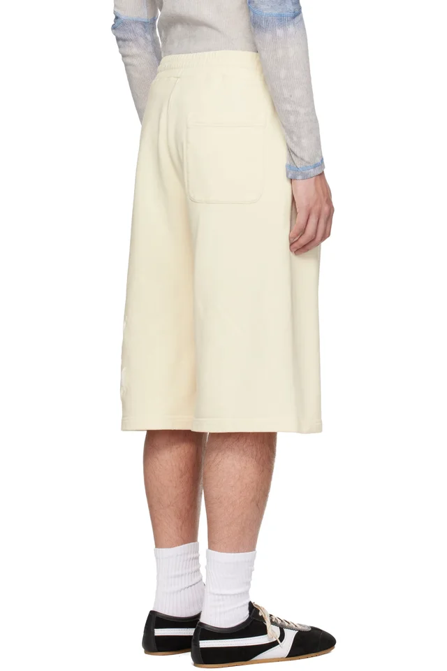 Diesel Off-White Treated Longline Print Shorts, photo 3 of 4 from SSENSE