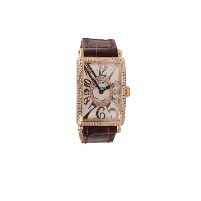 Franck Muller 26mm Long Island Rose Gold with Diamonds Ladies Watch in Pink from The Purse Affair