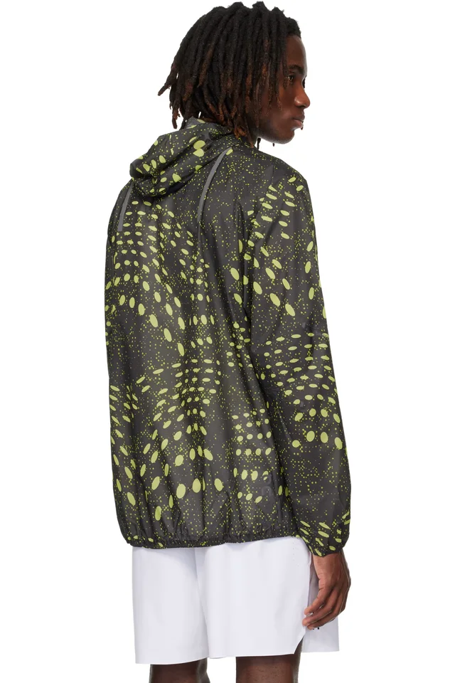 On Black & Green Ultra Running Jacket, photo 3 of 4 from SSENSE