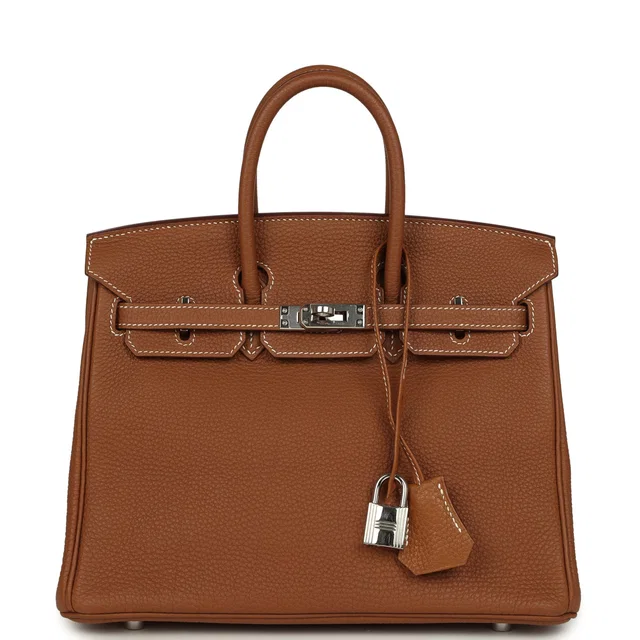 Hermès Birkin 25 Gold Togo Palladium Hardware in Gold Togo leather from Madison Avenue Couture