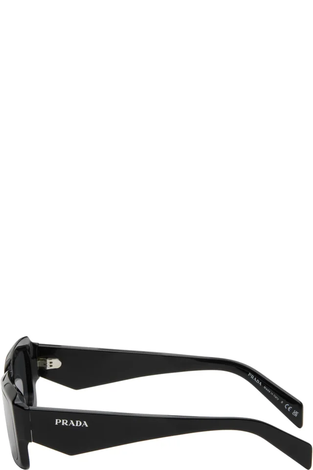 Prada Eyewear Black 'Prada Symbole' Sunglasses, photo 3 of 4 from SSENSE