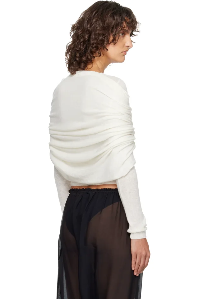 Paloma Wool Off-White Elio Sweater, photo 3 of 4 from SSENSE