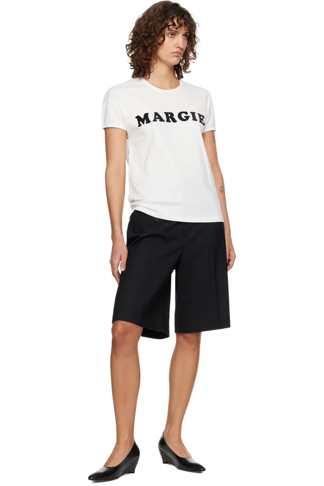 MM6 Maison Margiela Off-White 'Margie' T-Shirt, photo 4 of 4 from SSENSE