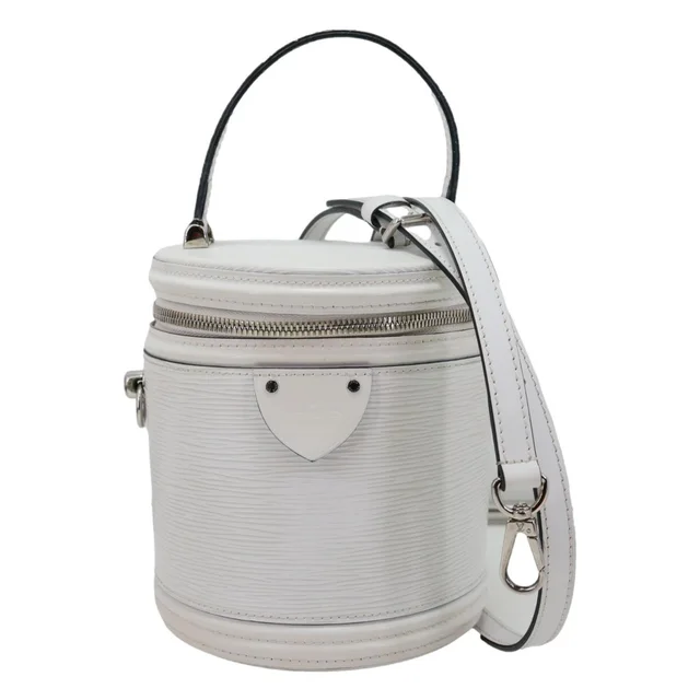 Louis Vuitton Cannes Epi Leather Vanity Bag White in White Leather from Dallas Designer Handbags