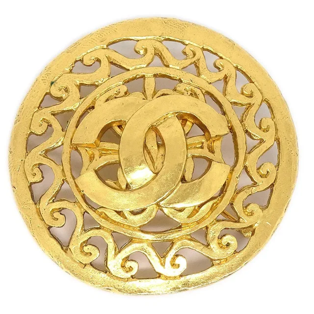Chanel Fretwork Paisley Brooch 95A from AMORE Vintage Tokyo