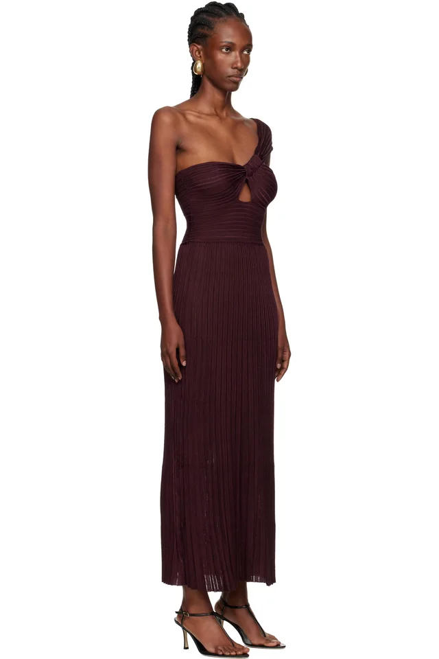 Gabriela Hearst Burgundy Altura Maxi Dress, photo 2 of 2 from SSENSE