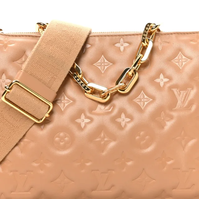 Louis Vuitton Embossed Monogram Coussin PM Camel in Brown Lambskin from FASHIONPHILE, photo 7 of 9