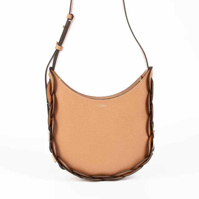 Chloé Muted Brown Darryl Small Hobo Bag in Brown Leather from Labellov
