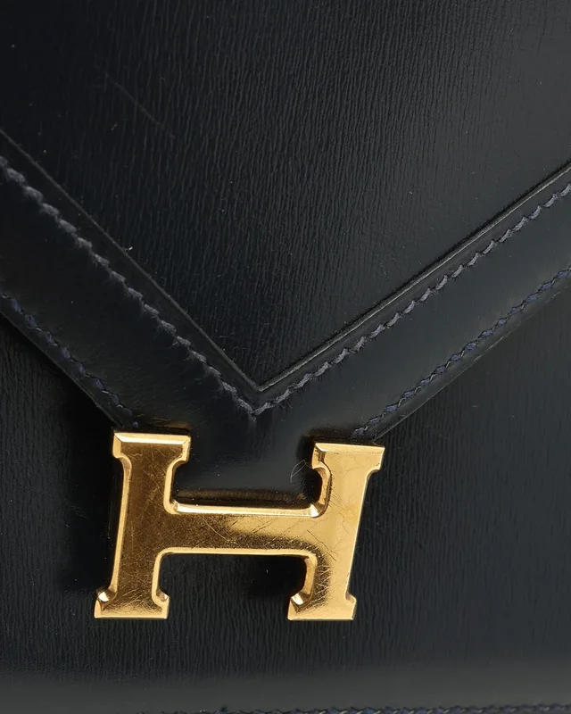 Hermès Lydie Box Shoulder Bag in Box leather from A Retro Tale, photo 6 of 10