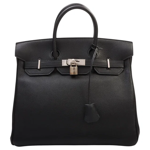 Hermès 2001 Autoclaire 32 Black in Black Togo leather from VINTAGE QOO TOKYO