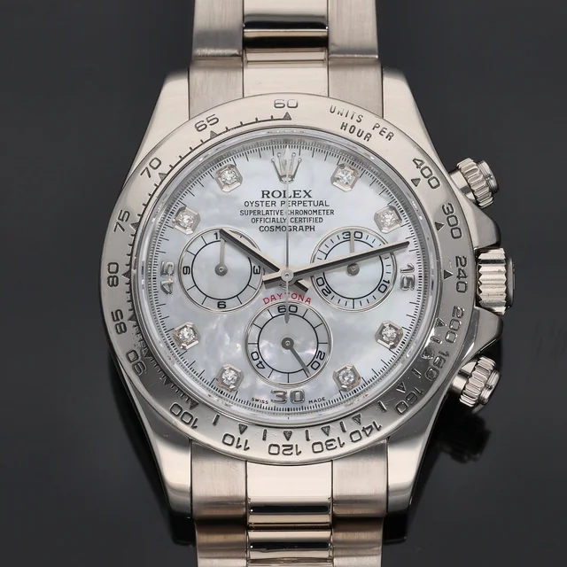 Rolex Daytona 116509 40mm White Gold Watch in White from H&T