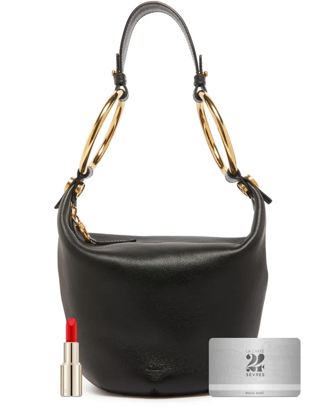CHLOE Bracelet small shoulder bag in Black Main material: 100% leather domestic calf bos taurus, lining: 100% leather domestic calf, photo 9 of 9 from 24S (Canada)
