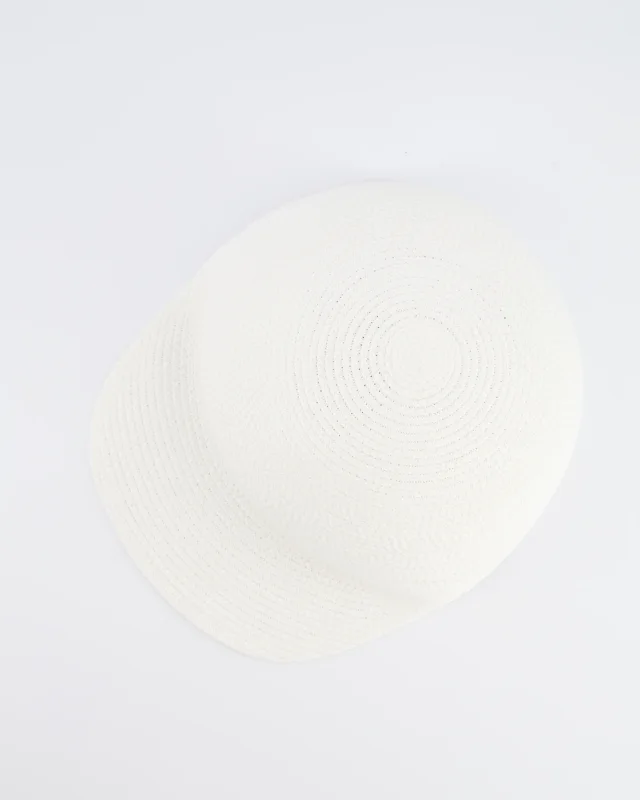 Loro Piana White Eirin Baseball Hat in Textile Paper Size L in White from Sellier, photo 3 of 7