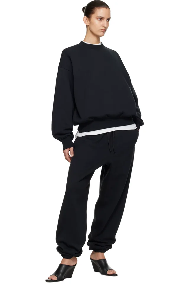 Fear of God ESSENTIALS Black Classic Crewneck Sweatshirt, photo 4 of 4 from SSENSE