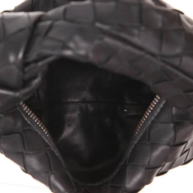 Bottega Veneta Mini Jodie handbag in Noir intrecciato leather in Black Woven leather from Collector Square, photo 4 of 4