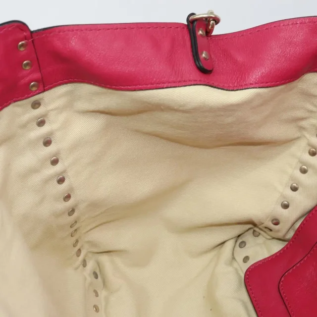 Valentino Garavani Rockstud Tote Soft Leather Pink Bag in Pink Leather from HEWI, photo 19 of 24