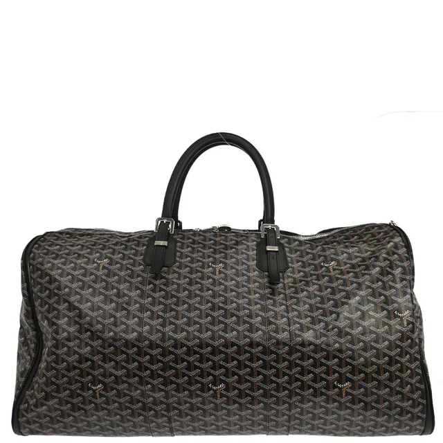 Goyard Black Croisiere 65 Duffle Bag in Black Canvas from AMORE Vintage Tokyo