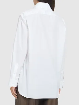 The Row Oversized shirt with classic collar in 100% Cotton, photo 3 of 5 from LUISAVIAROMA