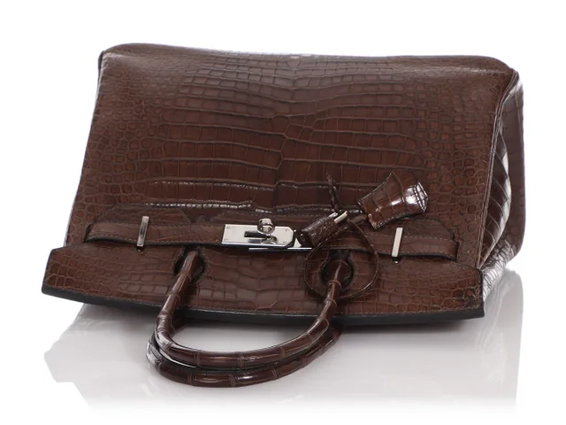 Hermès Havane Matte Porosus Crocodile Birkin 30 in Crocodile from Ann's Fabulous Finds, photo 2 of 2