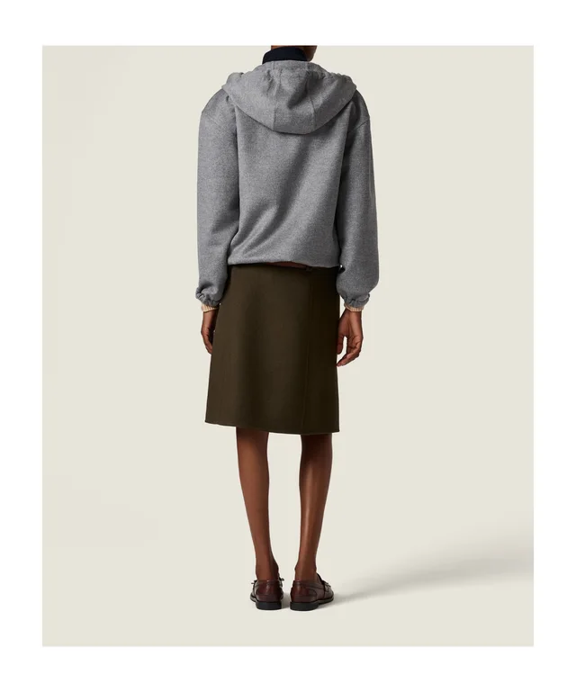 Miu Miu Double cashmere and wool skirt, photo 3 of 4 from SENSER