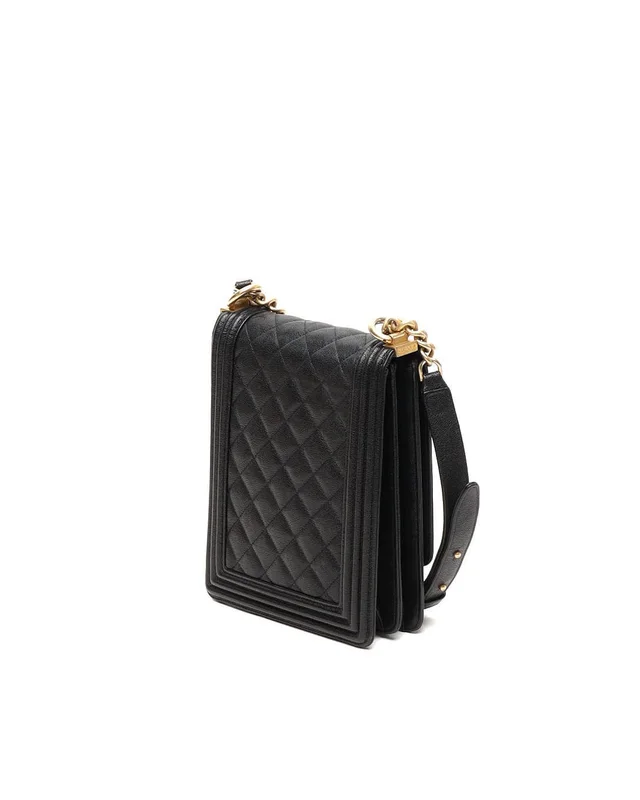 Chanel Caviar North/South Boy Bag in Caviar leather from A Retro Tale, photo 3 of 10