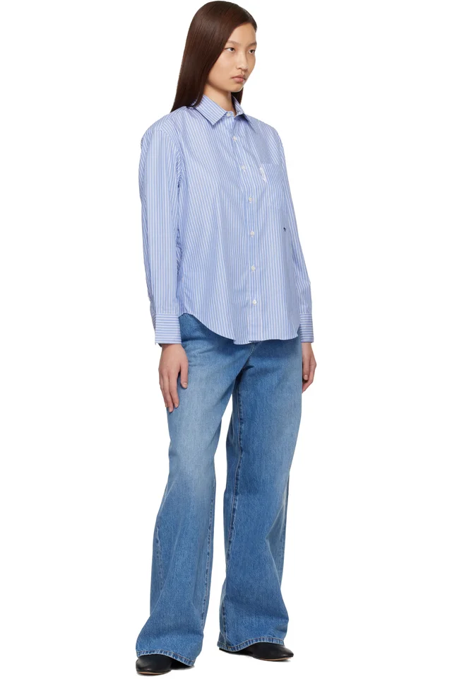 HommeGirls Blue Oxford Shirt, photo 4 of 4 from SSENSE