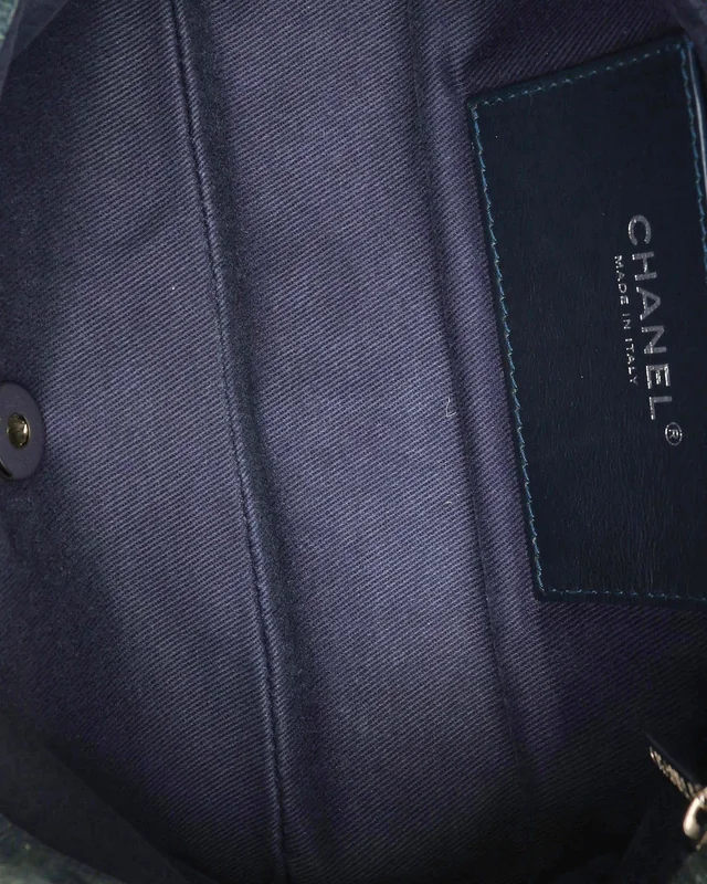 Chanel 2012 Denim Camellia Medium Flap Bag in Denim from A Retro Tale, photo 10 of 12