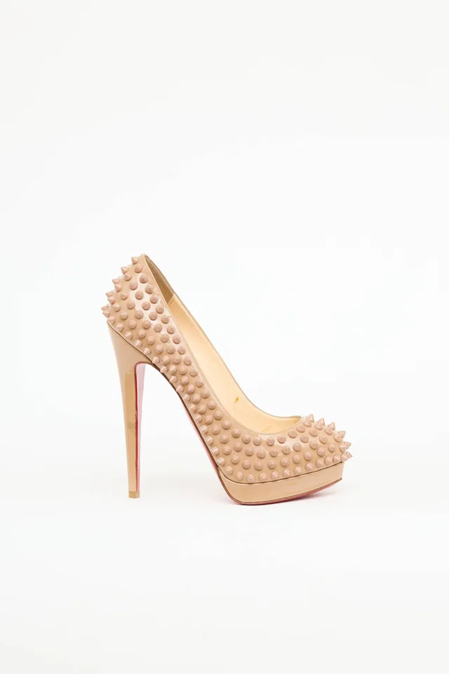 Christian Louboutin Alti Spiked Platform Pump in Patent leather from VSP Consignment