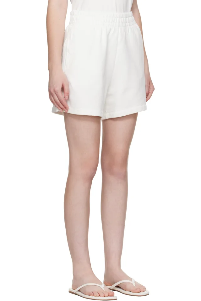 ANINE BING Off-White Kam Shorts, photo 2 of 2 from SSENSE