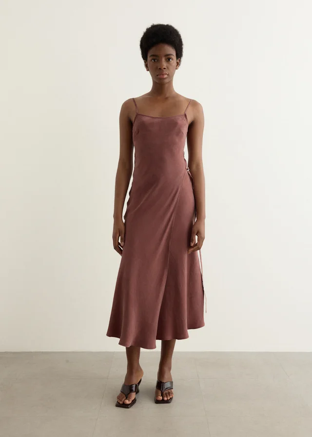 Incu Collection Tundra Printed Slip Dress in Red from Incu, photo 1 of 1