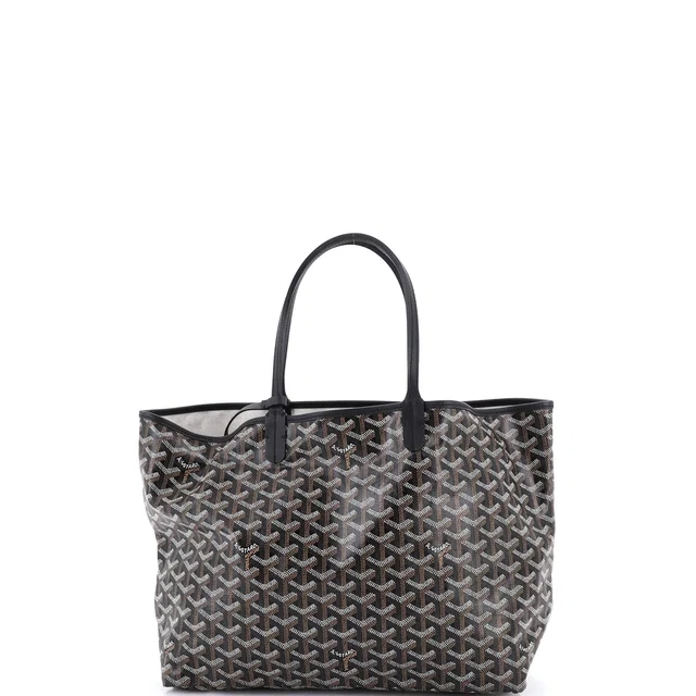 Goyard Saint Louis Tote Coated Canvas PM in black Coated canvas from Rebag