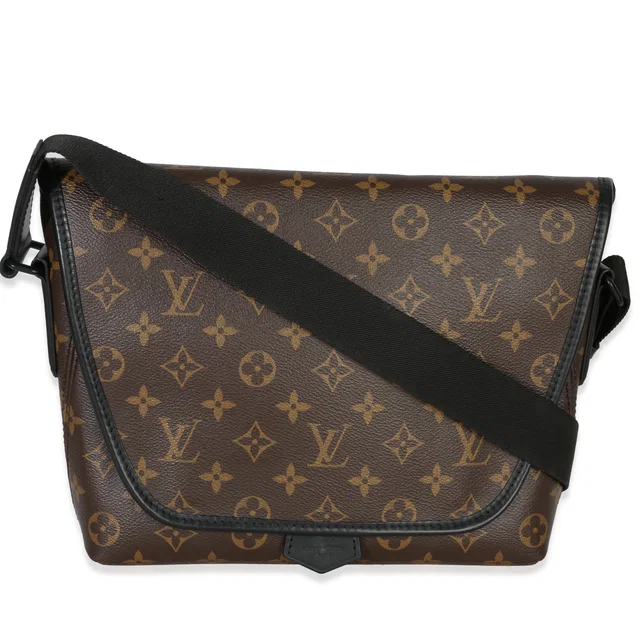 Louis Vuitton Monogram Macassar Canvas Magnetic Messenger Brown Handbag in Brown Canvas from HEWI
