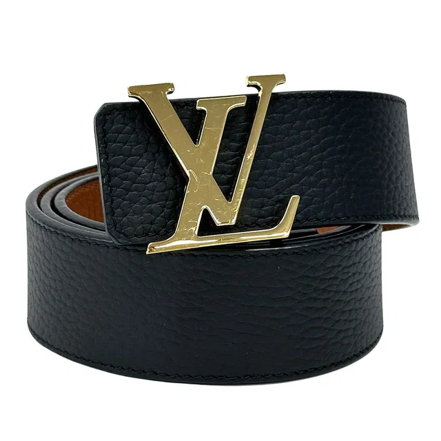Louis Vuitton Belt Leather Ceinture Reversible Black Brown Gold 85 34 Logo Adult in Black Leather from The Reluxe