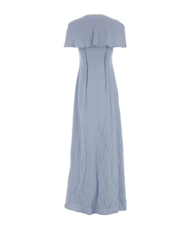 Jil Sander ruffled V-neck maxi dress, photo 2 of 3 from SENSER