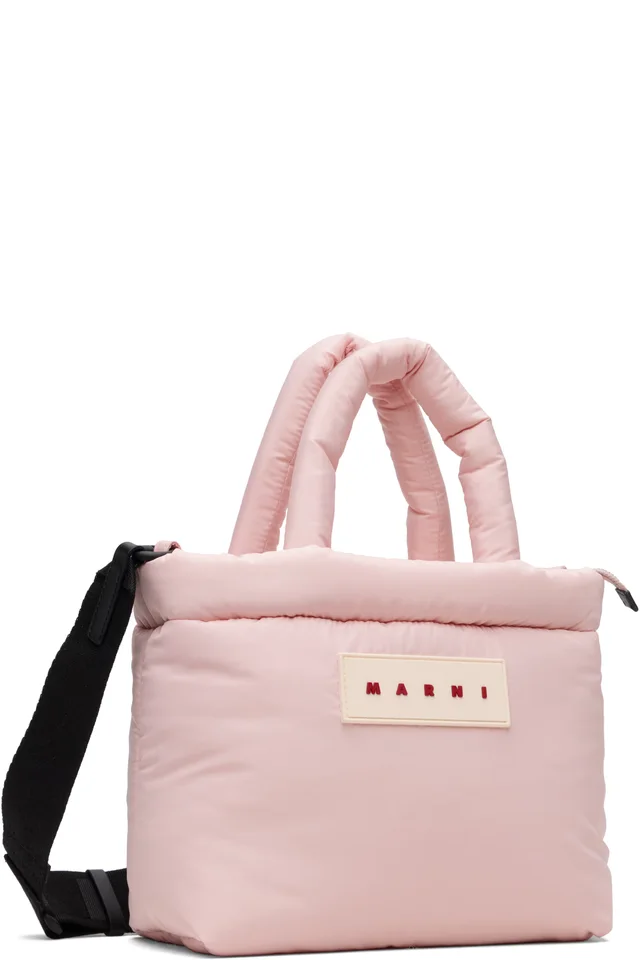 Marni Pink Puff East/West Tote, photo 2 of 4 from SSENSE