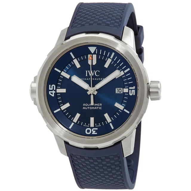 IWC Aquatimer Automatic Blue Dial Mens Watch IW328801 in silver|blue|gray from Jomashop.com