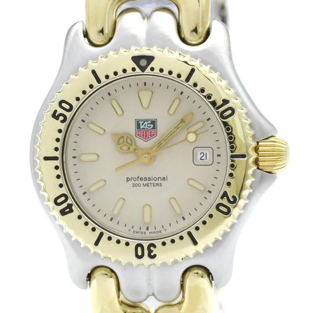 TAG Heuer Sel Professional 200m Gold Plated Steel Watch Wg1321 Polished in Beige in white|neutral from Grailed
