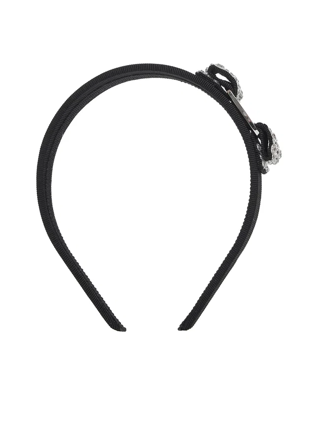 Ferragamo Headband — Black Cotton Headbands in Black from HEWI