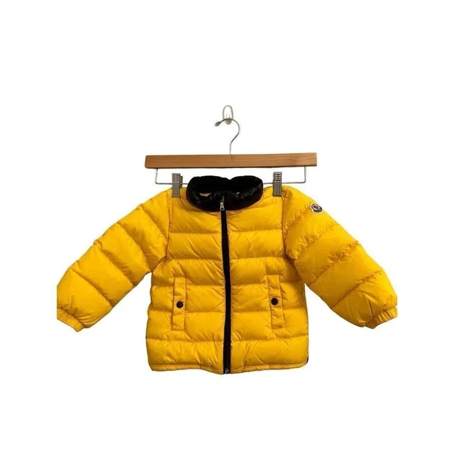 Moncler Puffer Yellow With Logo 18-24 Mo Authentic Guc!! in yellow from Poshmark