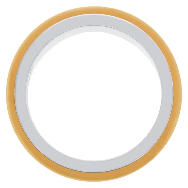 Cartier Santos ring in 18k and st/s in Yellow Gold, Stainless Steel from Gray And Sons