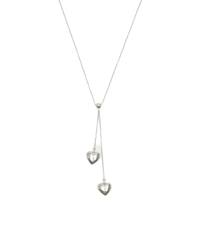 Tiffany & Co. Double Drop Dangling Heart Lariat Necklace from A Retro Tale