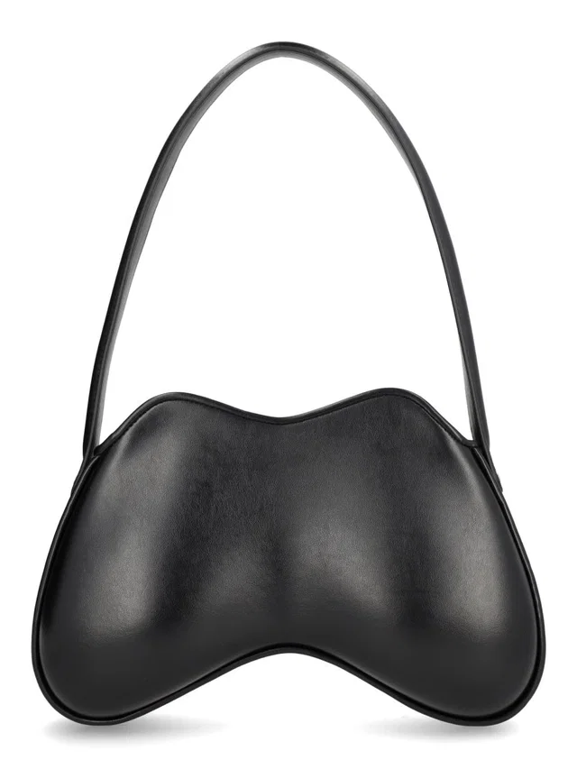 Diesel Double-D Shoulder Bag — Black Polyurethane in Black from HEWI